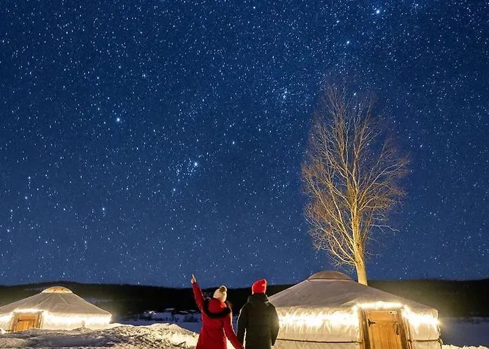 Роскошный шатер Yurt District Рованиеми